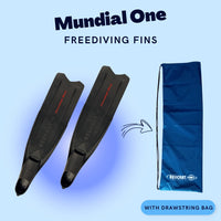 BEUCHAT MUNDIAL ONE LONG FINS WITH DRAWSTRING BAG