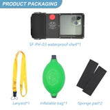 SEAFROGS UNIVERSAL WATERPROOF 15 METERS TOUCH SCREEN PHONE POUCH WITH LANYARD