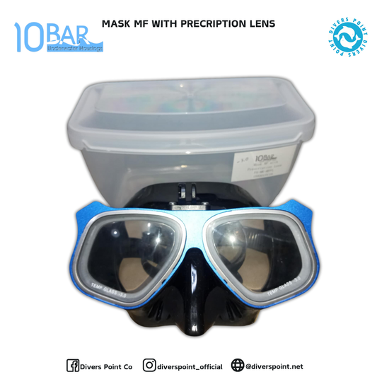 10BAR MASK MF WITH PRESCRIPTION LENS BS/BLUE -3.00