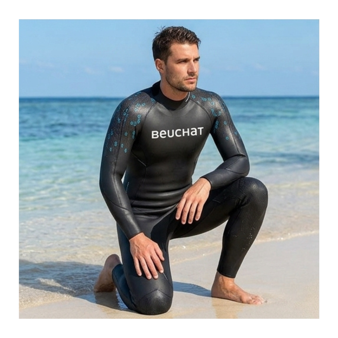 BEUCHAT CRAWL C200 OUTDOOR SWIMMING WETSUIT MEDIUM
