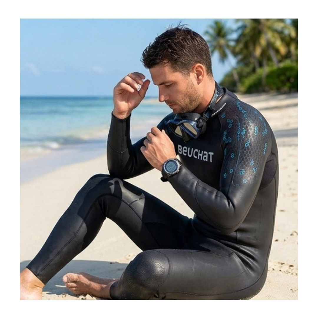 BEUCHAT CRAWL C200 OUTDOOR SWIMMING WETSUIT MEDIUM