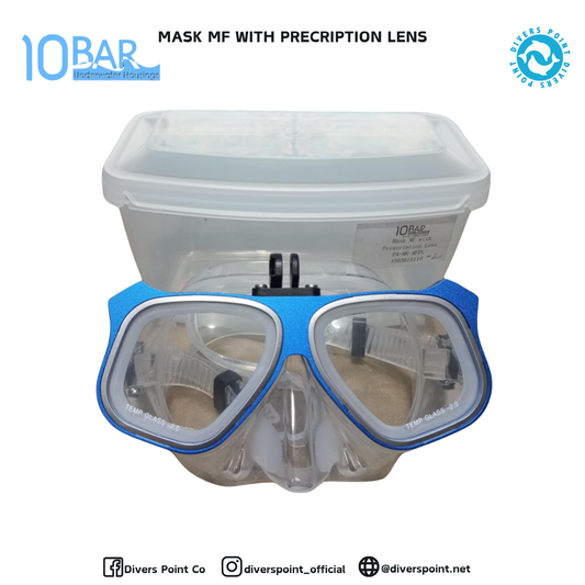 10BAR MASK MF WITH PRESCRIPTION LENS CL/BLUE -2.00