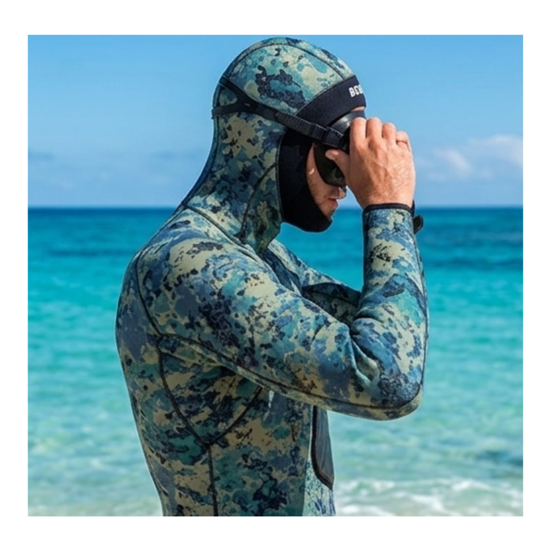 BEUCHAT MUNDIAL PACIFIC 2.5MM CAMO GREEN XS