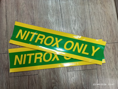 NITROX ONLY TANK STICKER