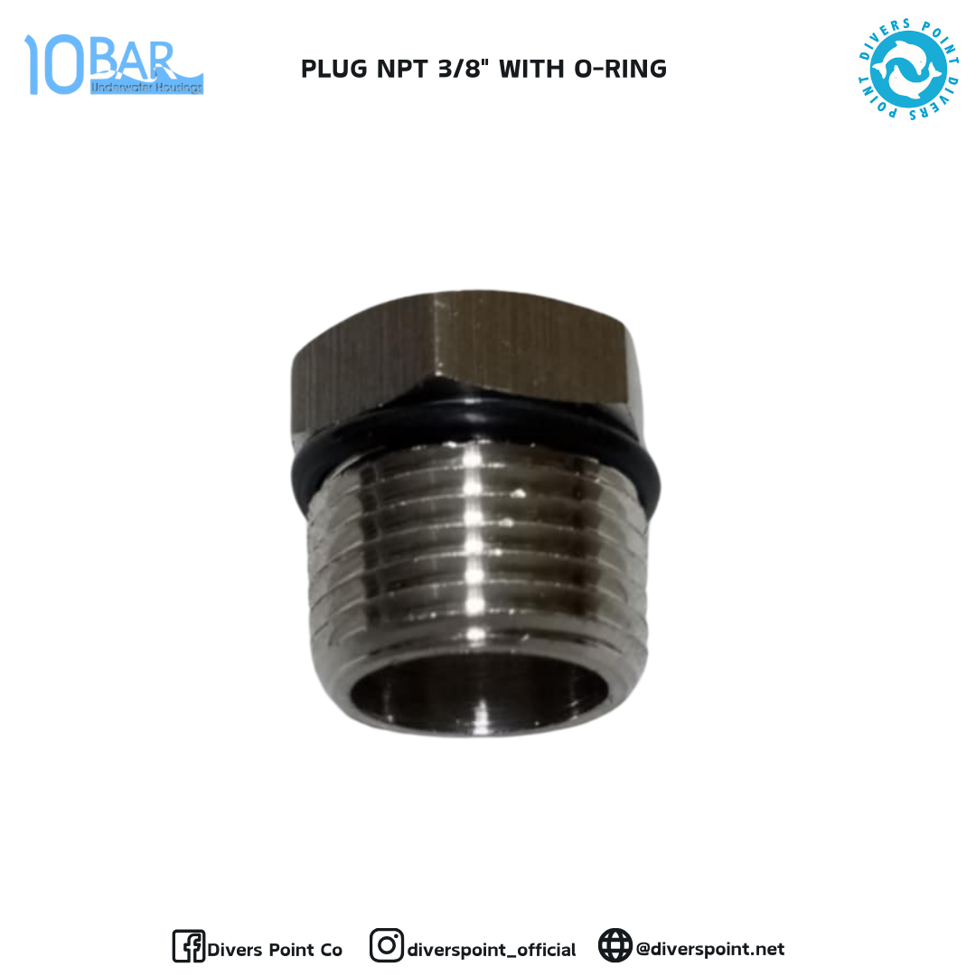10BAR PLUG NPT 3/8" WITH O-RING