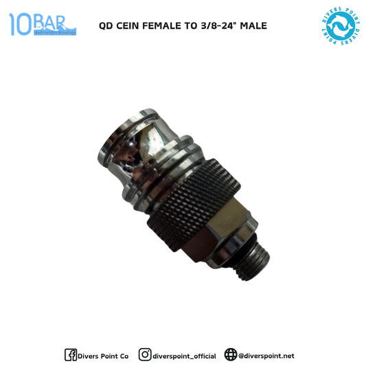 10BAR QD CEIN FEMALE TO 3/8-24" MALE