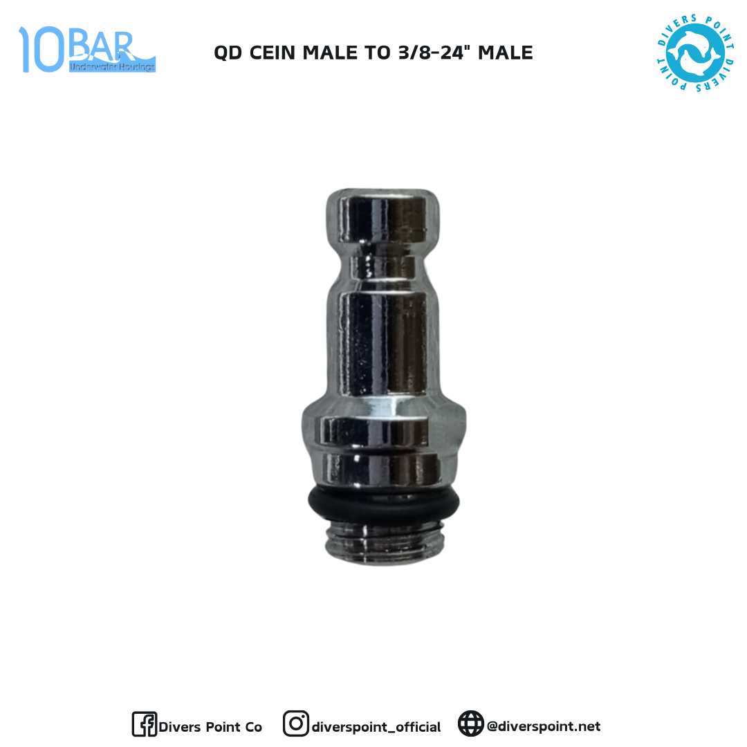 10BAR QD CEIN MALE TO 3/8-24" MALE
