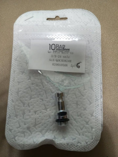 10BAR QD CEIN MALE TO 3/8-24" MALE