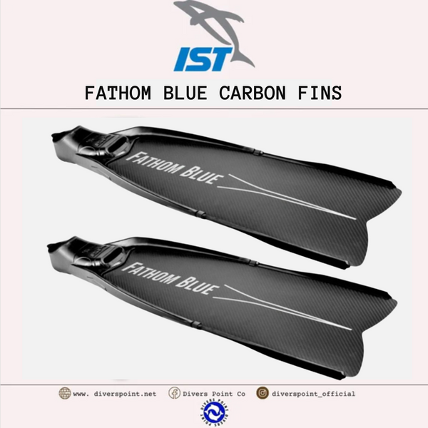 IST FRA01/C FATHOM BLUE CARBON FINS 36/38 ONLY