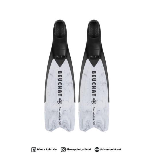 BEUCHAT MUNDIAL ONE-50 SOFT-FLEX SEMI LONG FINS MARBLE