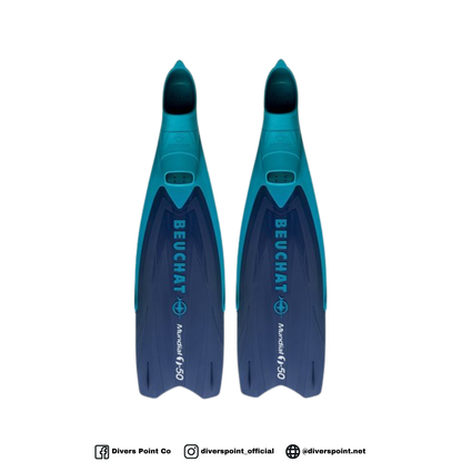 BEUCHAT MUNDIAL ONE-50 SEMI LONG FINS BLUE
