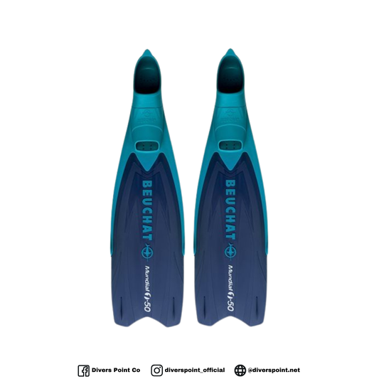 BEUCHAT MUNDIAL ONE-50 SEMI LONG FINS BLUE