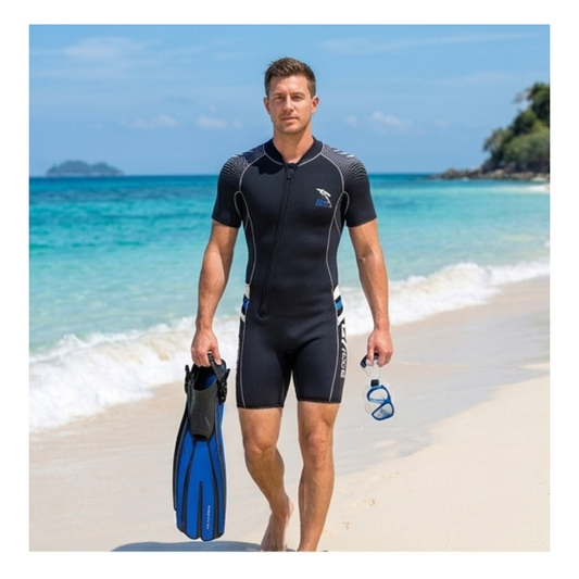 IST WSS0150 5MM MEN'S FRONT ZIP SHORTY