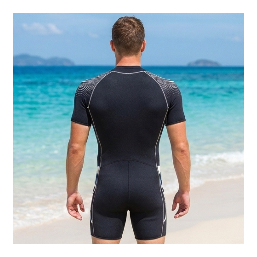 IST WSS0150 5MM MEN'S FRONT ZIP SHORTY