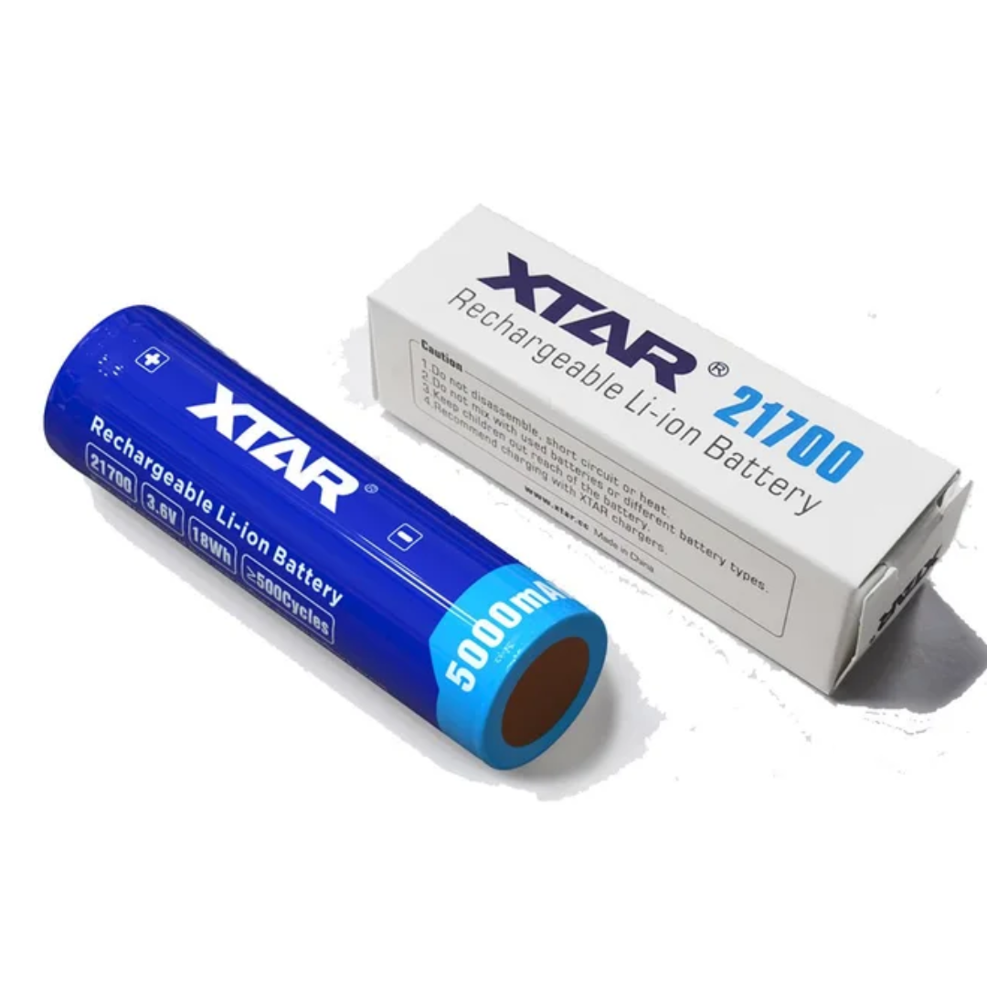 XTAR 21700 5000mAh RECHARGEABLE LI-ION BATTERY