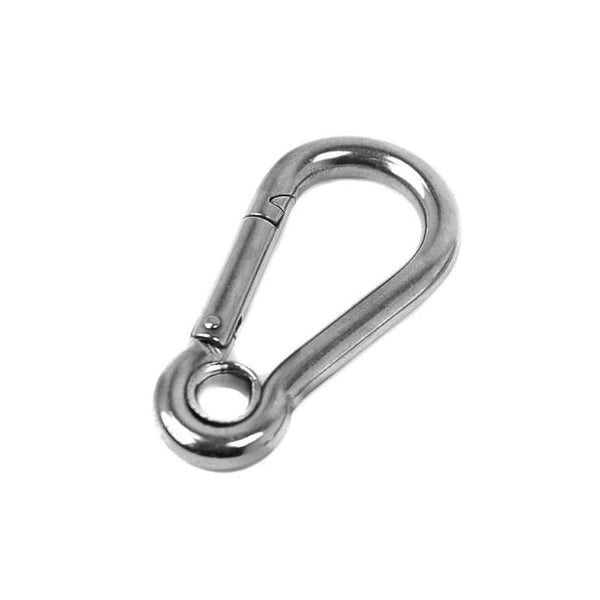 10BAR CARABINER CLIP STAINLESS STEEL