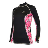 IST DS56 F/BK WOMEN'S RASHGUARD PINK CAMO