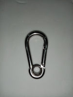 10BAR CARABINER CLIP STAINLESS STEEL