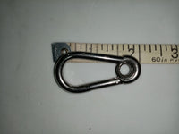 10BAR CARABINER CLIP STAINLESS STEEL