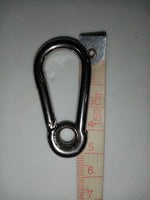 10BAR CARABINER CLIP STAINLESS STEEL