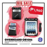 OVERBOARD OB1086 WATERPROOF IPAD CASE W/ SHOULDER STRAP