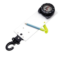 IST WR-4 RETRACTABLE LANYARD UNDERWATER SLATE WITH COMPASS