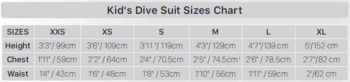 IST PG-WSK-80 PURIGUARD 3MM KID'S JUMPSUIT WITH SUPER STRETCH PANELS