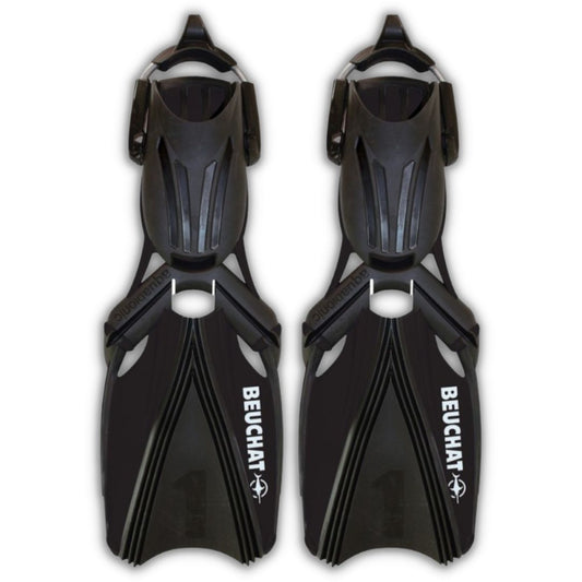 BEUCHAT AQUABIONIC FINS BLACK SIZE: MEDIUM/LARGE