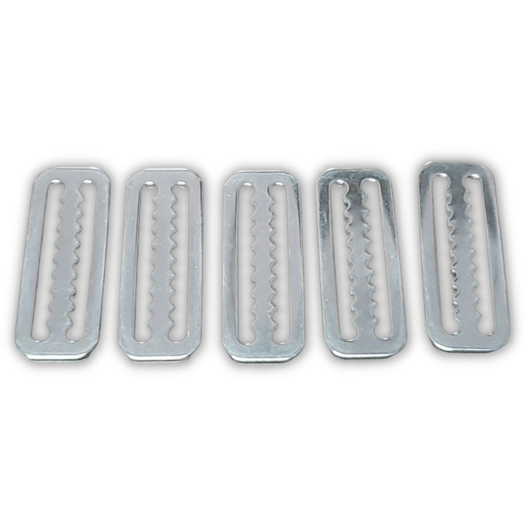 TRI-GLIDE STAINLESS STEEL WEIGHT KEEPER TOOTHED  2 INCH WEBBING