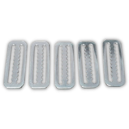TRI-GLIDE STAINLESS STEEL WEIGHT KEEPER TOOTHED  2 INCH WEBBING
