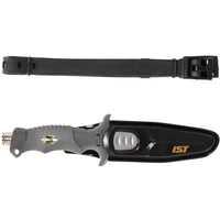 IST K10 DUAL EDGE POINTED TIP DIVE KNIFE