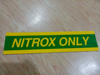 NITROX ONLY TANK STICKER