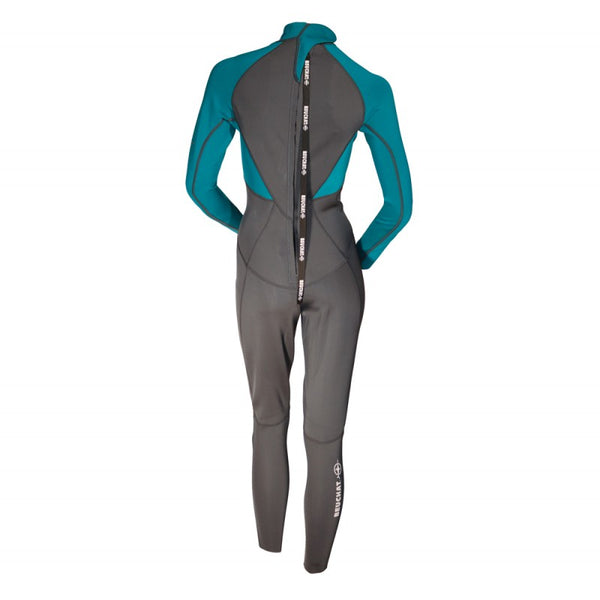 Shorty Femme Beuchat Atoll Backzip Turquoise 2mm 