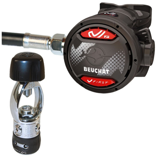 BEUCHAT V-FIRST ETRIER 1ST AND 2ND STAGE YOKE REGULATOR