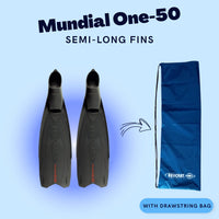 BEUCHAT MUNDIAL ONE-50 SEMI LONG FINS WITH DRAWSTRING BAG