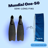 BEUCHAT MUNDIAL ONE-50 SEMI LONG FINS WITH DRAWSTRING BAG