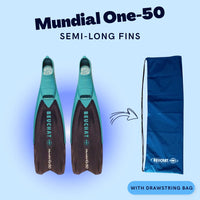 BEUCHAT MUNDIAL ONE-50 SEMI LONG FINS WITH DRAWSTRING BAG